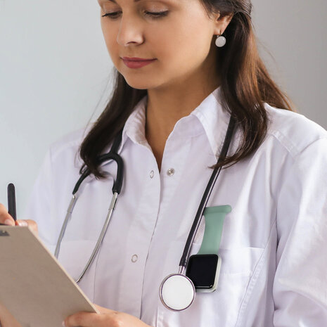 Strap-it Strap-it Apple Watch bracelet pour infirmière (vert)