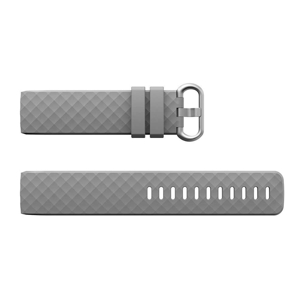 Strap-it Strap-it Bracelet silicone Fitbit Charge 3 (gris)
