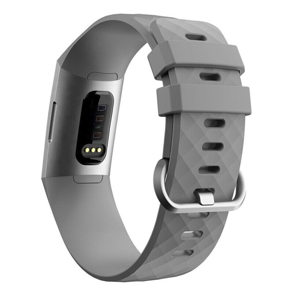 Strap-it Strap-it Bracelet silicone Fitbit Charge 3 (gris)