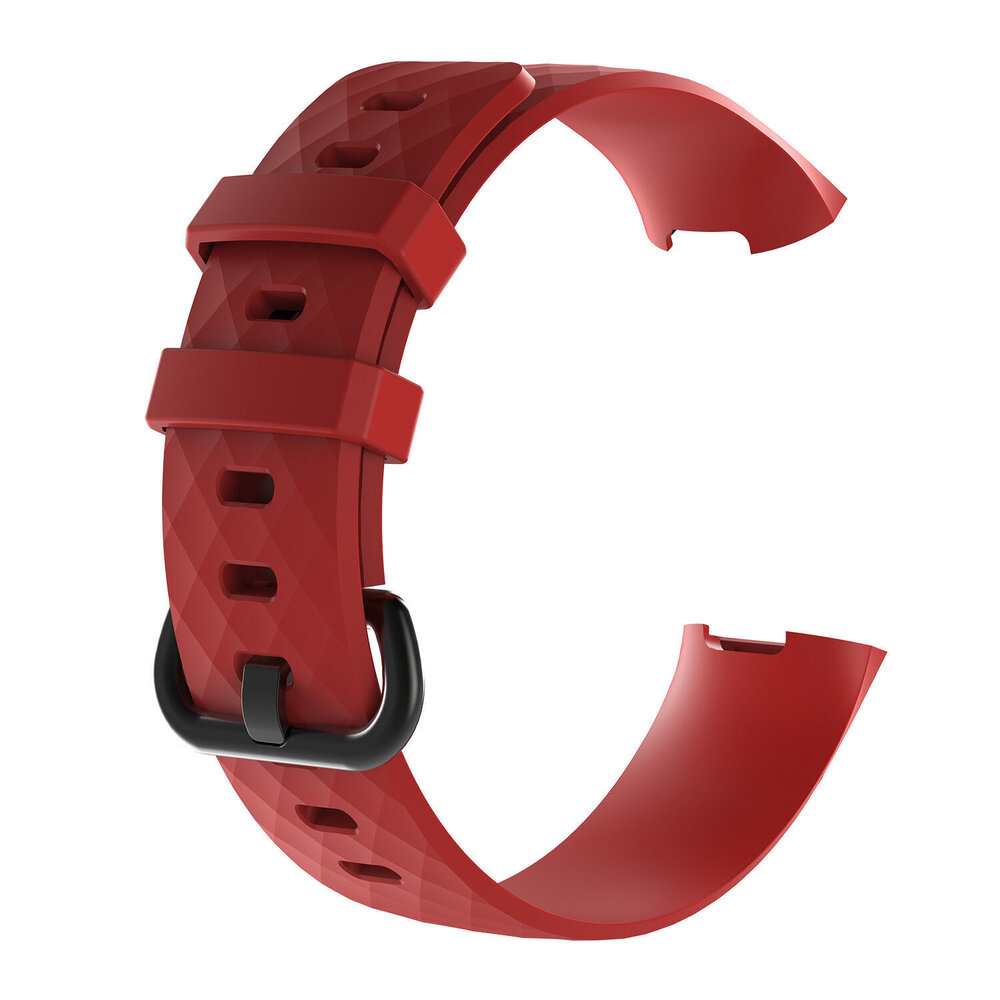 Strap-it Strap-it Bracelet silicone Fitbit Charge 4 (rouge)