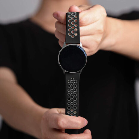 Strap-it Strap-it Bracelet sport Huawei Watch GT 2 Pro (noir/gris)