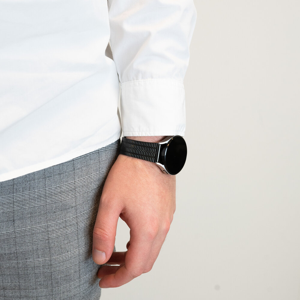 Bandz Bandz Bracelet acier réglable OnePlus Watch (noire)