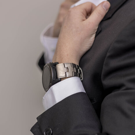 Strap-it Strap-it Bracelet titane Garmin Fenix 5 / 6 (argent)