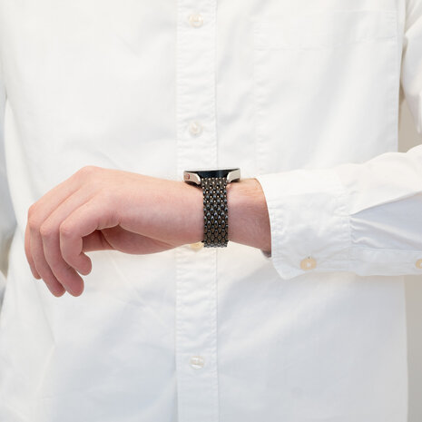 Bandz Bandz Bracelet acier "Dragon" Xiaomi Mi Watch (noir)