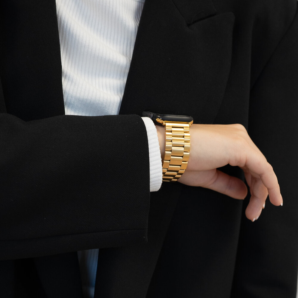 Bandz Bandz Bracelet acier 'Classic' Apple Watch (or)