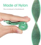 Strap-it Strap-it Bracelet nylon Fitbit Versa 3 (vert menthe)