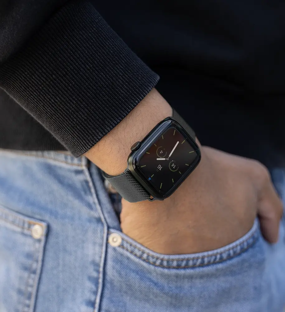 Strap-it Strap-it Bracelet milanais Apple Watch Ultra (espace gris) Strap-it Strap-it Bracelet milanais Apple Watch Ultra (espace gris)