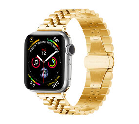 Strap-it Bracelet acier Apple Watch Jubilé (or)