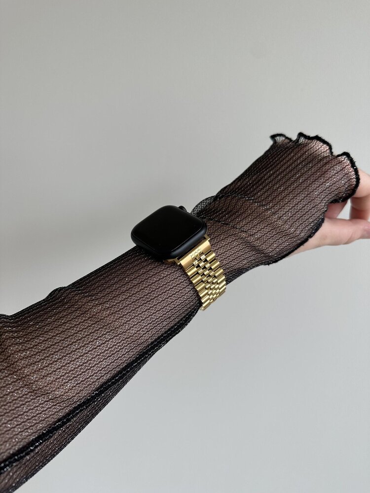 Strap-it Strap-it Bracelet acier Apple Watch Jubilé (or)