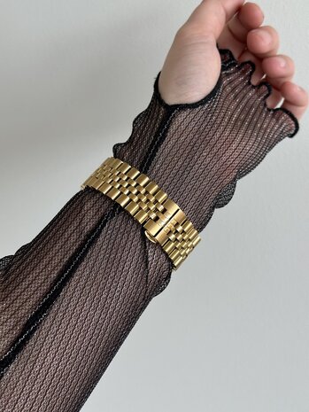 Strap-it Strap-it Bracelet acier Apple Watch Jubilé (or)