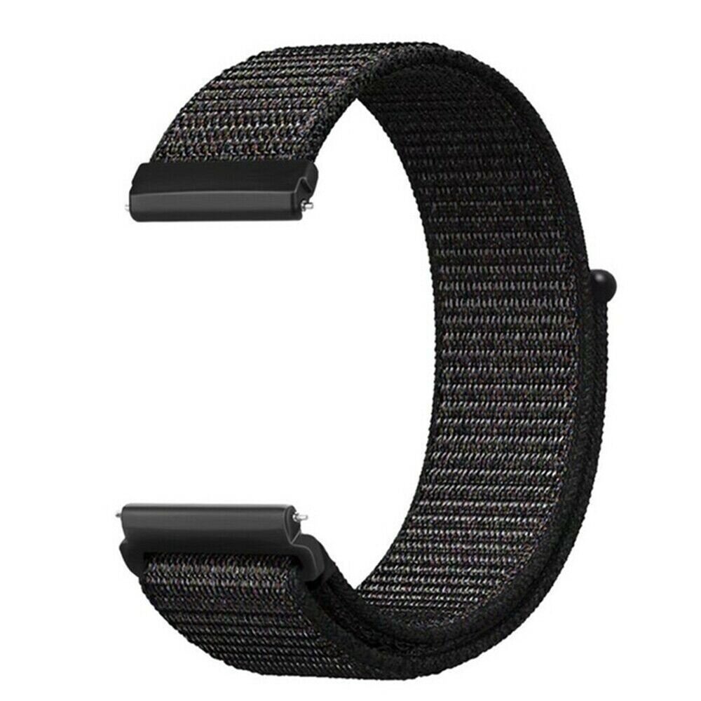 Strap-it Strap-it Bracelet nylon Fitbit Versa (noir)