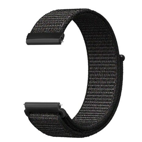 Strap-it Strap-it Bracelet nylon Fitbit Versa (noir)