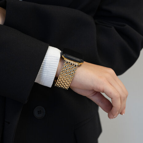 Bandz Bandz Bracelet acier 'Dragon' Apple Watch (or)