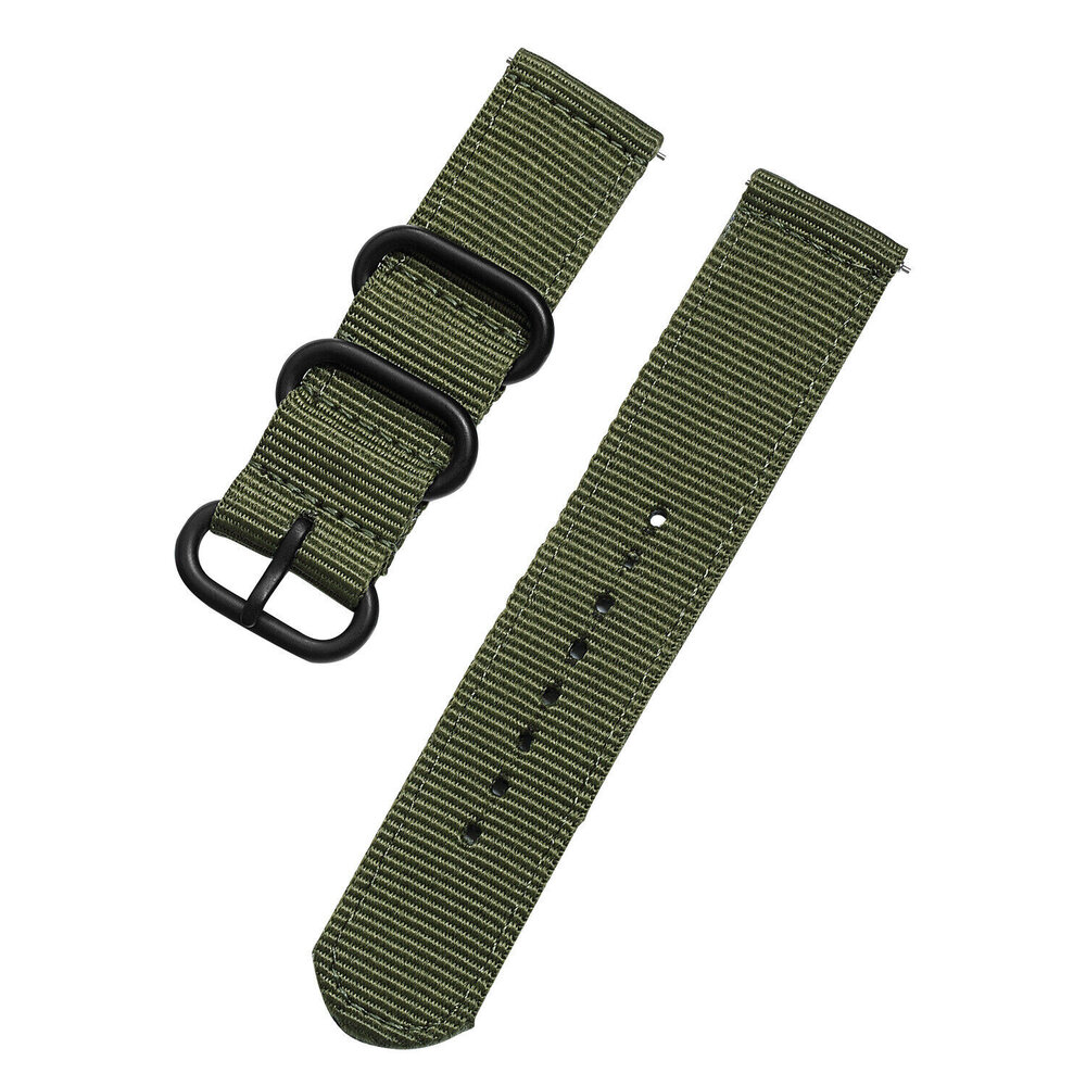 Strap-it Strap-it Bracelet nylon boucle Garmin Vivoactive 4 - 45mm - vert