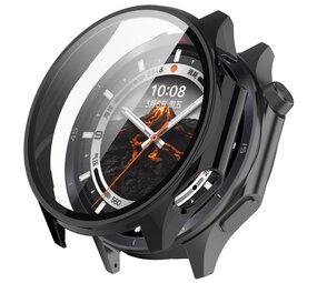 Strap-it Coque rigide avec verre OnePlus Watch 3 (noir)