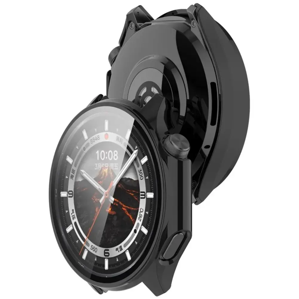 Strap-it Strap-it Coque rigide avec verre OnePlus Watch 3 (noir)