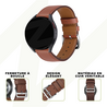Bandz Bandz Bracelet cuir 'Deluxe' Xiaomi Watch S4 Sport (marron)