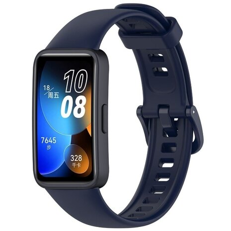 Strap-it Strap-it Bracelet silicone Huawei Band 10 (bleu foncé)
