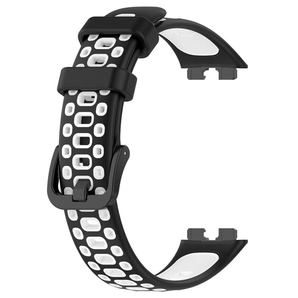 Strap-it Strap-it Bracelet sport Huawei Band 10 (noir/blanc)