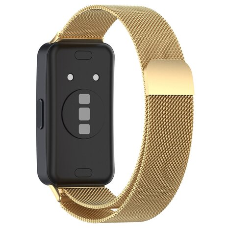Strap-it Strap-it Bracelet Milanais Huawei Band 10 (or)