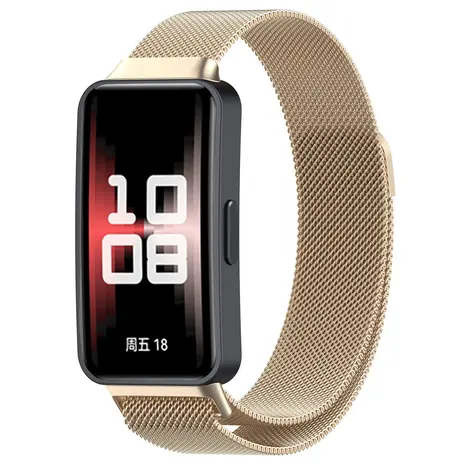 Strap-it Strap-it Bracelet Milanais Huawei Band 10 (champagne)