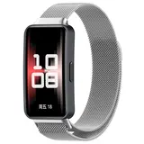 Strap-it Bracelet Milanais Huawei Band 10 (argent)