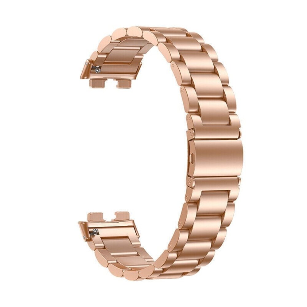 Strap-it Strap-it Bracelet acier Huawei Band 10 (or rose)