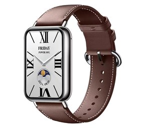 Strap-it Bracelet cuir Redmi Watch 5 (brun foncé)