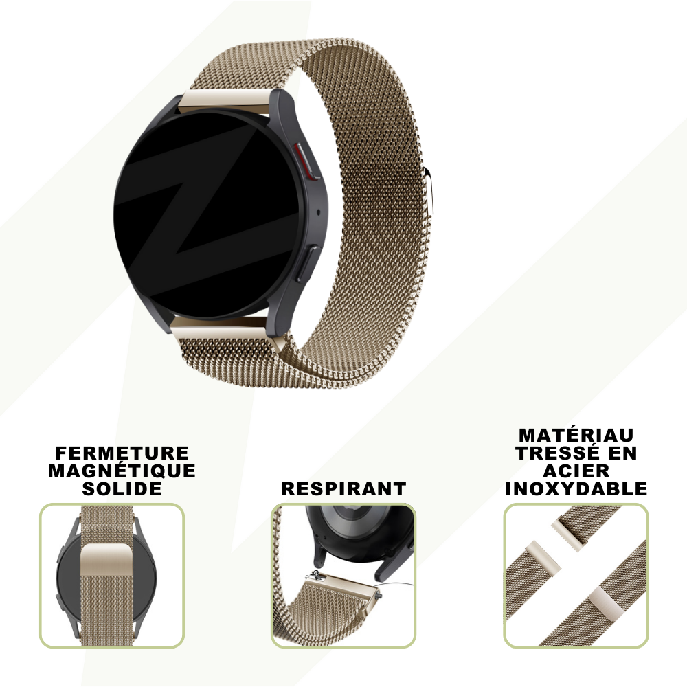 Bandz Bandz Bracelet Milanais loop Amazfit Active (champagne)