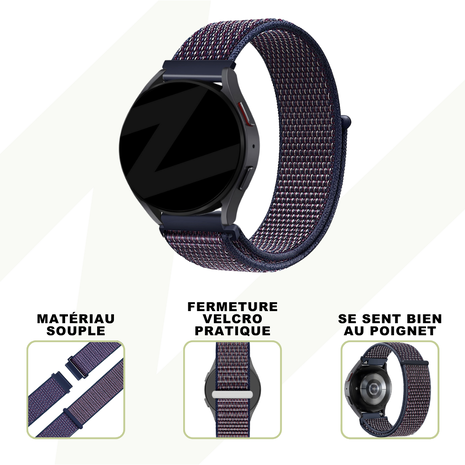 Bandz Bandz Bracelet nylon loop Honor Watch GS 4 (indigo)