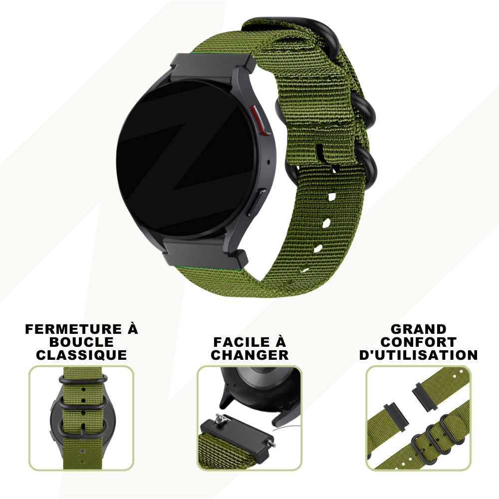 Bandz Bandz Bracelet nylon avec boucle Redmi Watch 5 Lite (vert)