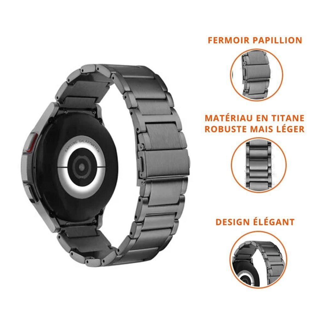 Strap-it Strap-it Bracelet titane Polar Ignite 2 (gris)