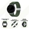 Bandz Bandz Bracelet nylon tressé Samsung Galaxy Watch 5 - 40mm (vert olive) Bandz Bandz Bracelet nylon tressé Samsung Galaxy Watch 5 - 40mm (vert olive)