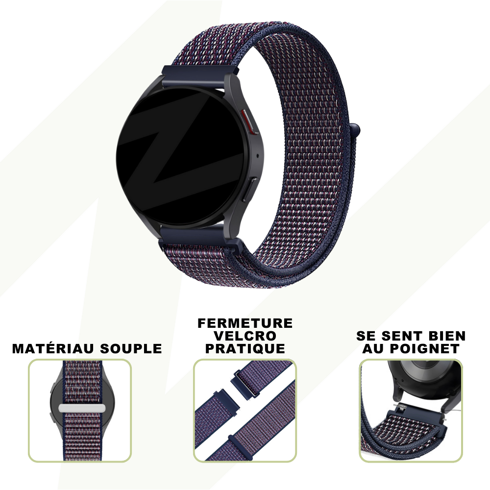 Bandz Bandz Bracelet nylon loop Samsung Galaxy Watch 3 - 41mm (indigo) Bandz Bandz Bracelet nylon loop Samsung Galaxy Watch 3 - 41mm (indigo)