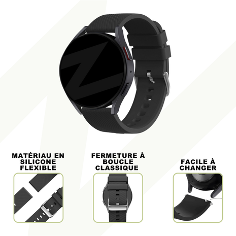Bandz Bandz Bracelet silicone 'Deluxe' Redmi Watch 5 Active (noir)