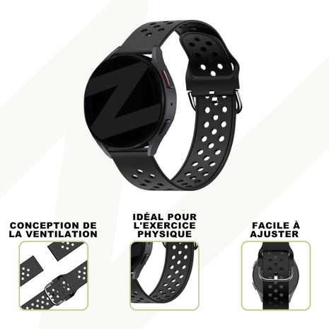 Bandz Bandz Bracelet sport "Air" Fossil Gen 5 (noir)