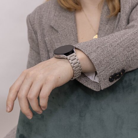 Strap-it Strap-it Bracelet acier Samsung Galaxy Watch 4 - 40mm (étoiles) Strap-it Strap-it Bracelet acier Samsung Galaxy Watch 4 - 40mm (étoiles)