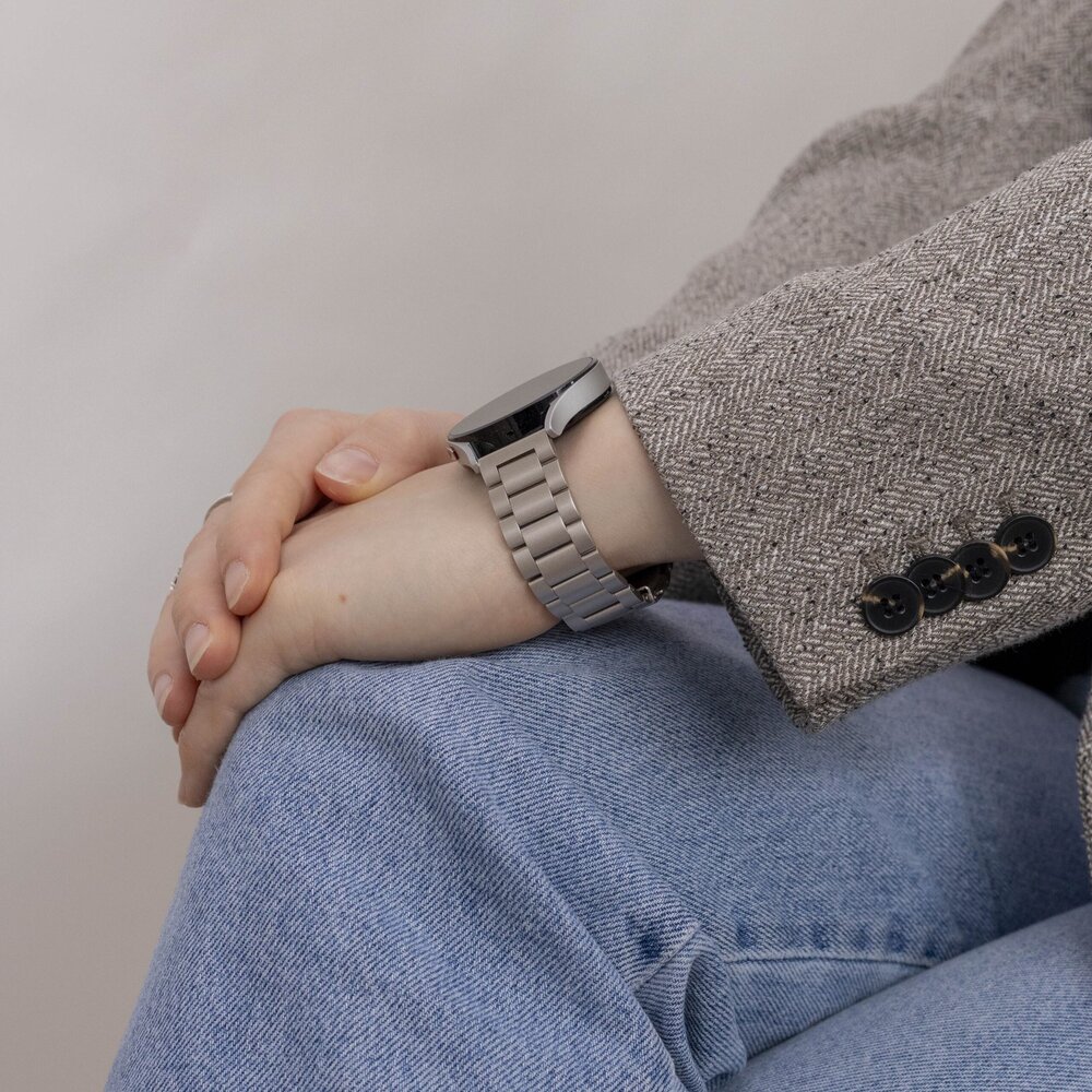 Strap-it Strap-it Bracelet acier Samsung Galaxy Watch 4 - 40mm (étoiles) Strap-it Strap-it Bracelet acier Samsung Galaxy Watch 4 - 40mm (étoiles)