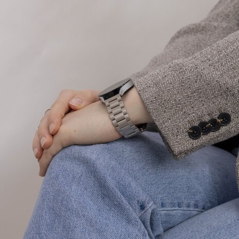 Strap-it Strap-it Bracelet acier Samsung Galaxy Watch 4 - 40mm (étoiles) Strap-it Strap-it Bracelet acier Samsung Galaxy Watch 4 - 40mm (étoiles)