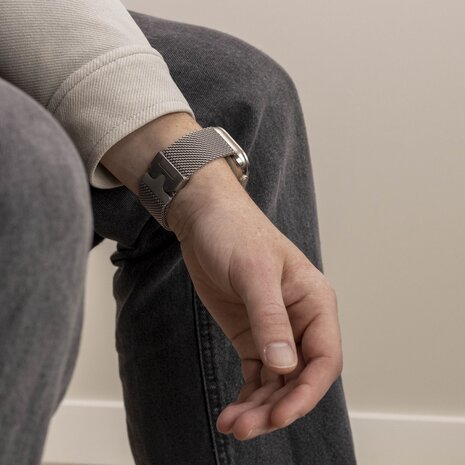 Strap-it Strap-it Bracelet Milanais en titane Apple Watch (titane)