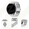 Bandz Bandz Bracelet acier 'Classic' TicWatch 22mm (argent)