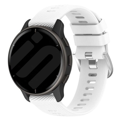 Strap-it Strap-it Bracelet silicone Garmin Vivoactive 6 (blanc)
