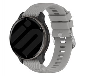 Strap-it Bracelet silicone Garmin Vivoactive 6 (gris clair)