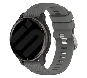 Strap-it Bracelet silicone Garmin Vivoactive 6 (gris foncé)