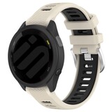 Strap-it Bracelet sport á boucle Garmin Vivoactive 6 (beige/noir)