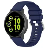 Strap-it Bracelet silicone classique Garmin Vivoactive 6 (bleu foncé)