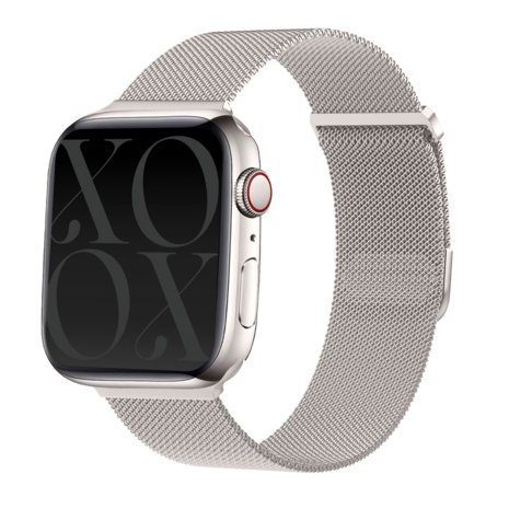xoxo Wildhearts Xoxo Wildhearts Bracelet Milanais Apple Watch (lumière stellaire) xoxo Wildhearts Xoxo Wildhearts Bracelet Milanais Apple Watch (lumière stellaire)