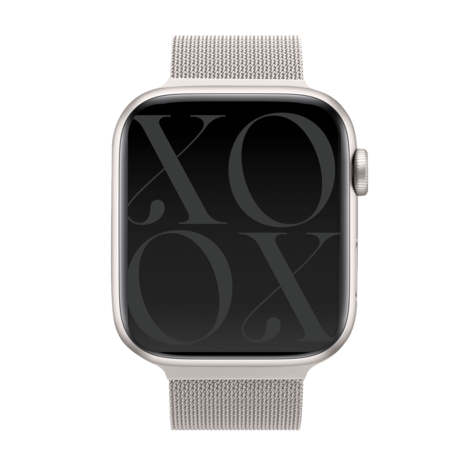 xoxo Wildhearts Xoxo Wildhearts Bracelet Milanais Apple Watch (lumière stellaire) xoxo Wildhearts Xoxo Wildhearts Bracelet Milanais Apple Watch (lumière stellaire)