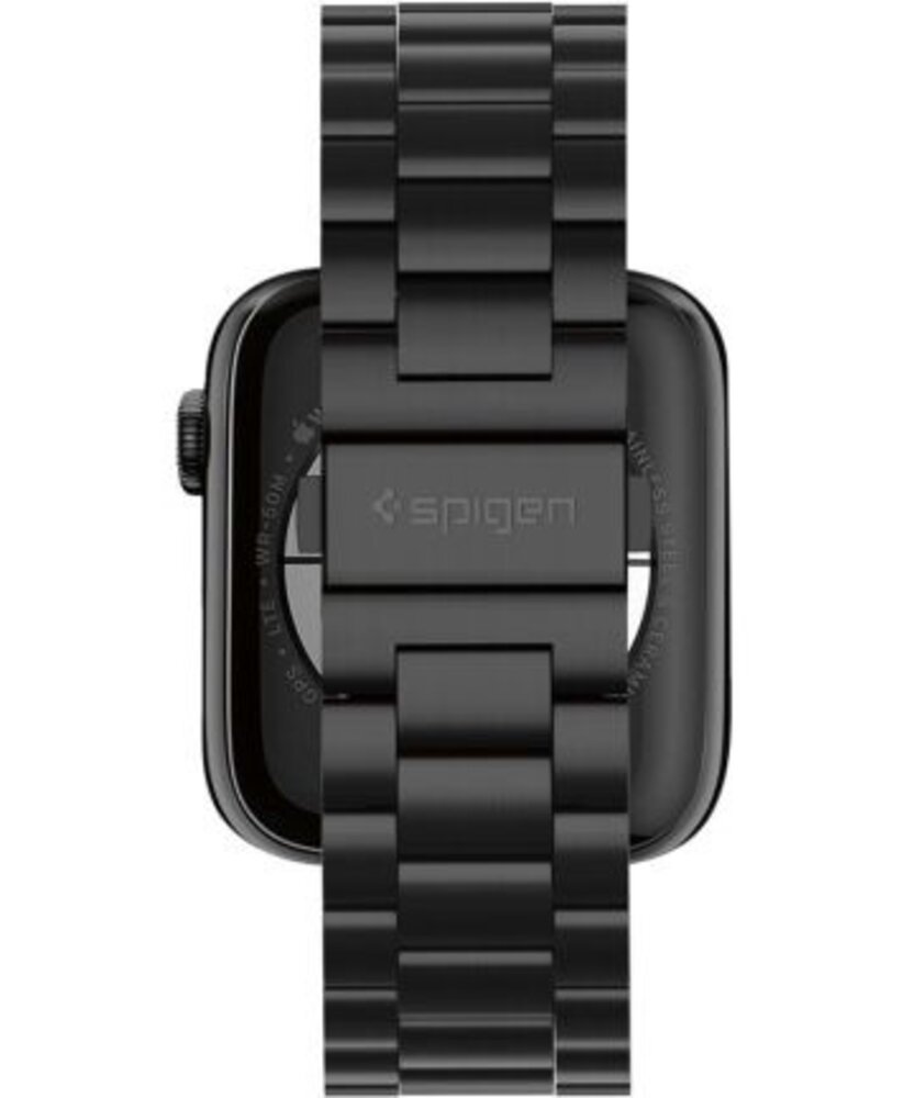 Spigen Spigen Modern Fit Apple Watch bracelet acier noir (42-44-45mm)