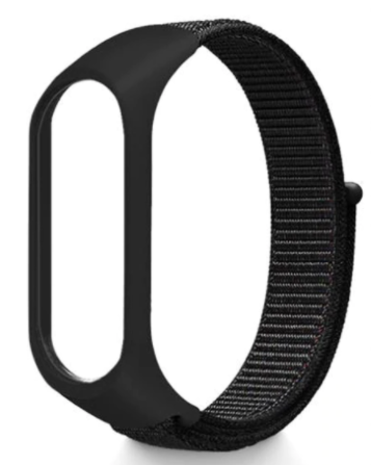 Strap-it Strap-it Bracelet nylon Xiaomi Mi Band 3 / 4 (noir) Strap-it Strap-it Bracelet nylon Xiaomi Mi Band 3 / 4 (noir)